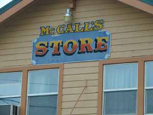 McCalls Store Sign in Boring