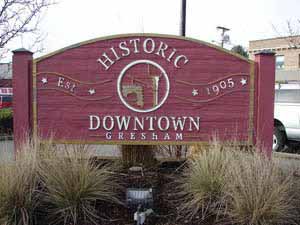 Historic Downtown Gresham Sign